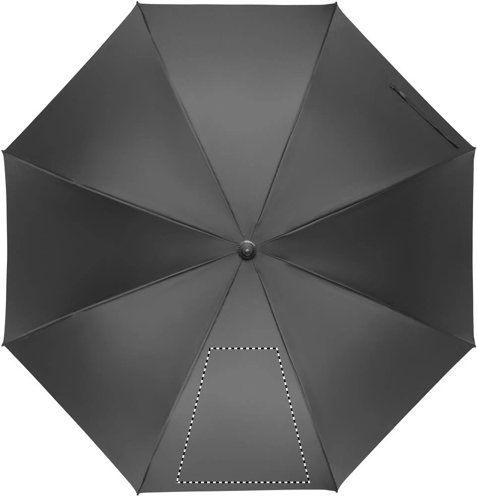 Automatický 27" dáždnik RAYNA – kamenně šedá – tlačová plocha – Segment 1
