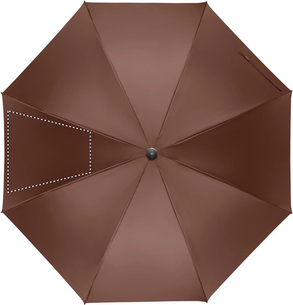 Automatický 27" dáždnik RAYNA – hnedá – tlačová plocha – Segment 2