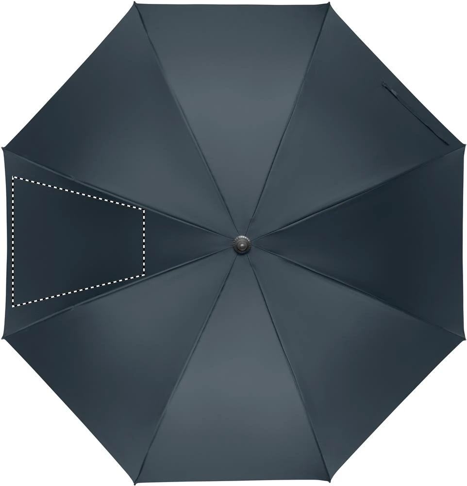 Automatický 27" dáždnik RAYNA – modrá – tlačová plocha – Segment 2