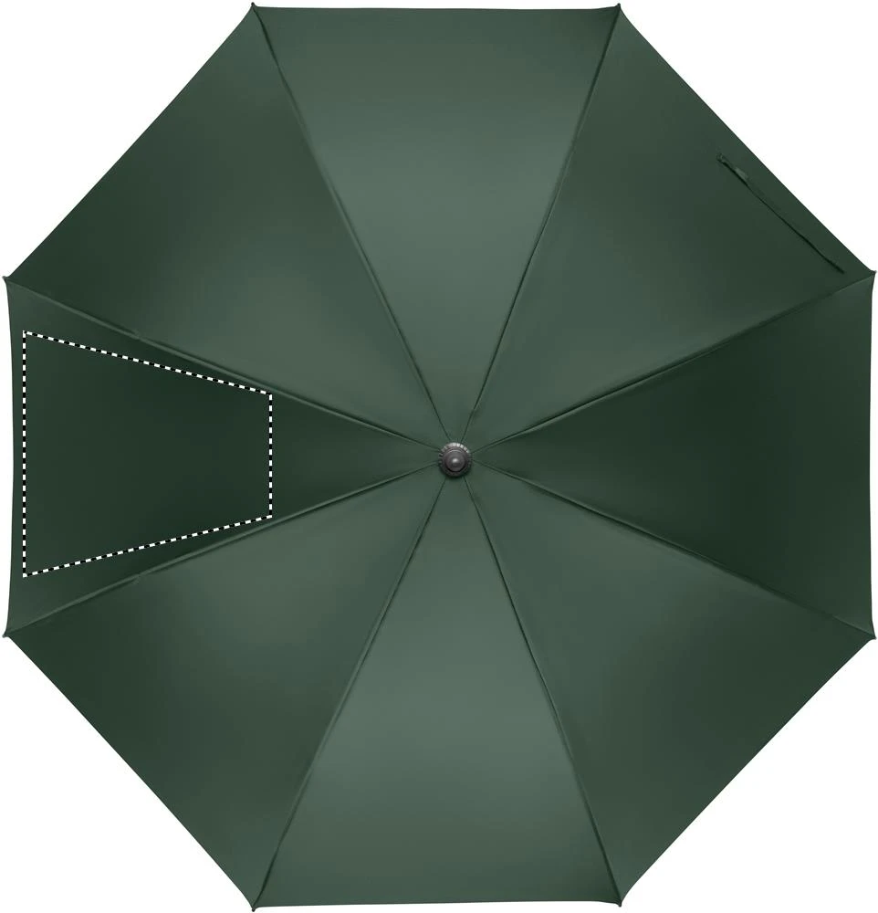 Automatický 27" dáždnik RAYNA – zelená – tlačová plocha – Segment 2