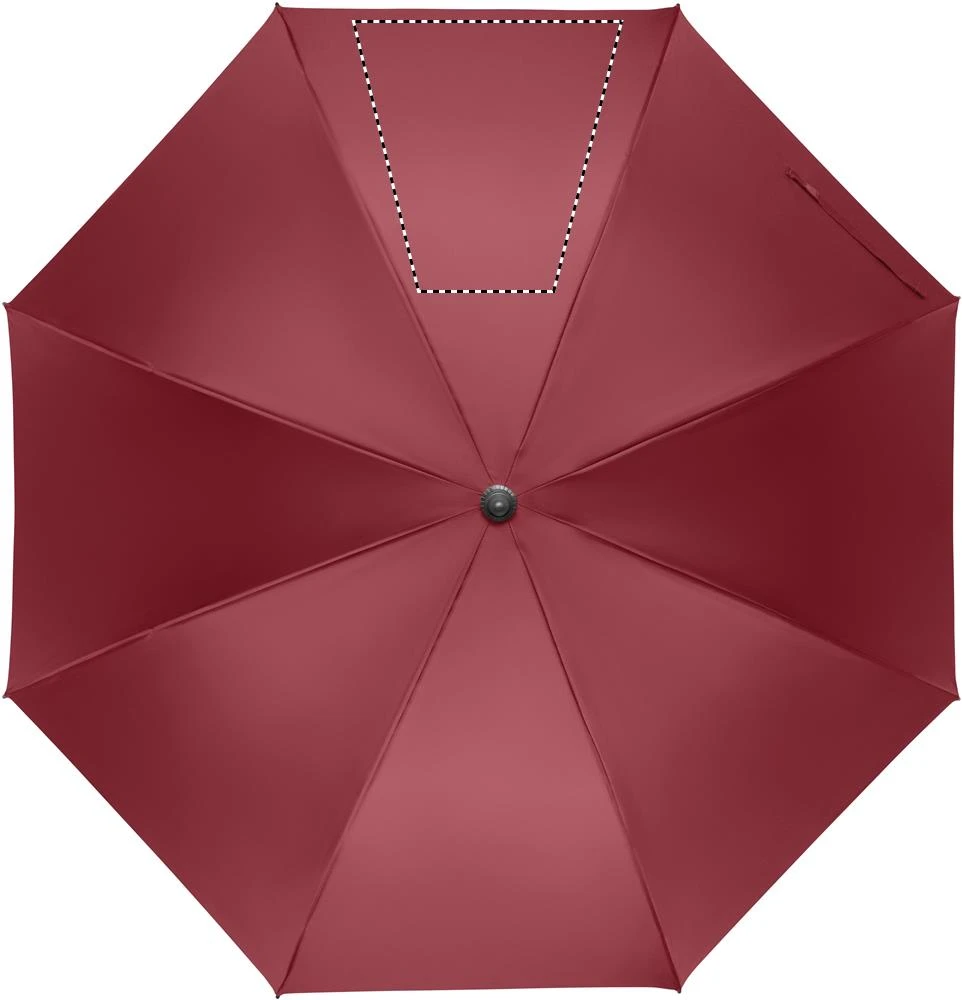 Automatický 27" dáždnik RAYNA – vínová – tlačová plocha – Segment 3