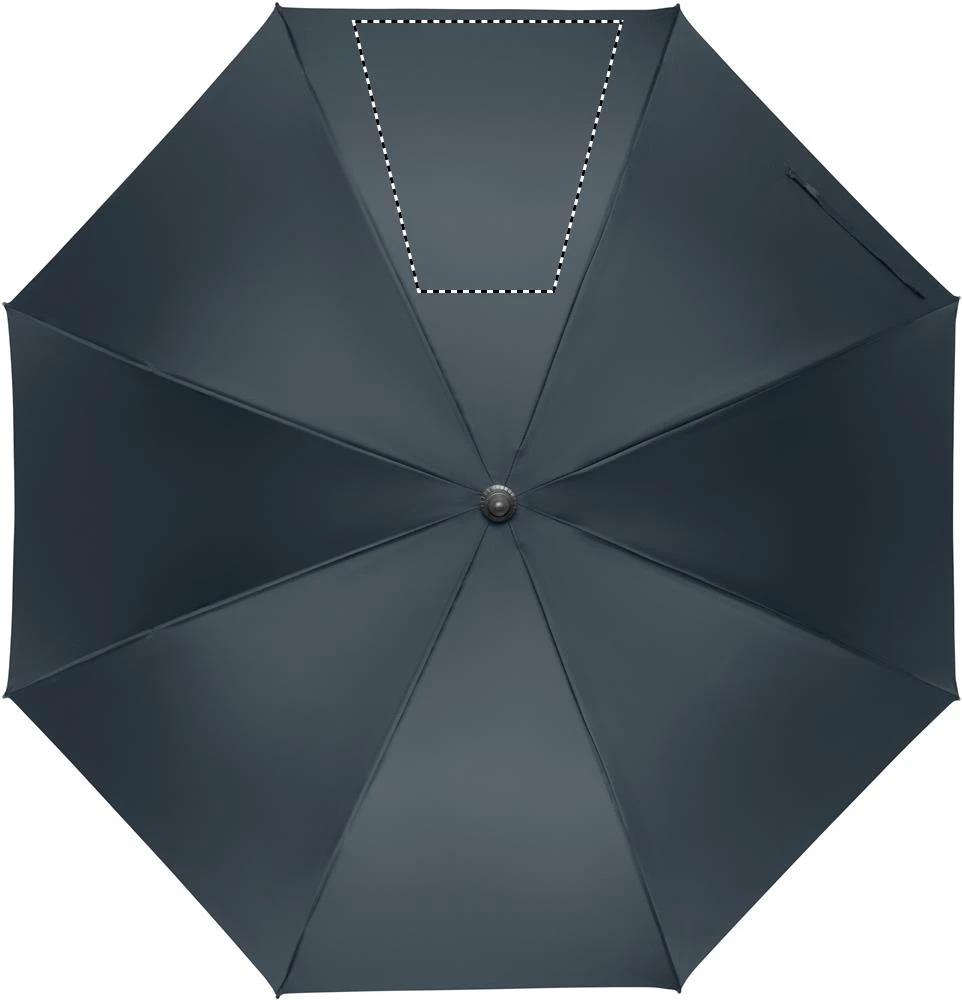 Automatický 27" dáždnik RAYNA – modrá – tlačová plocha – Segment 3