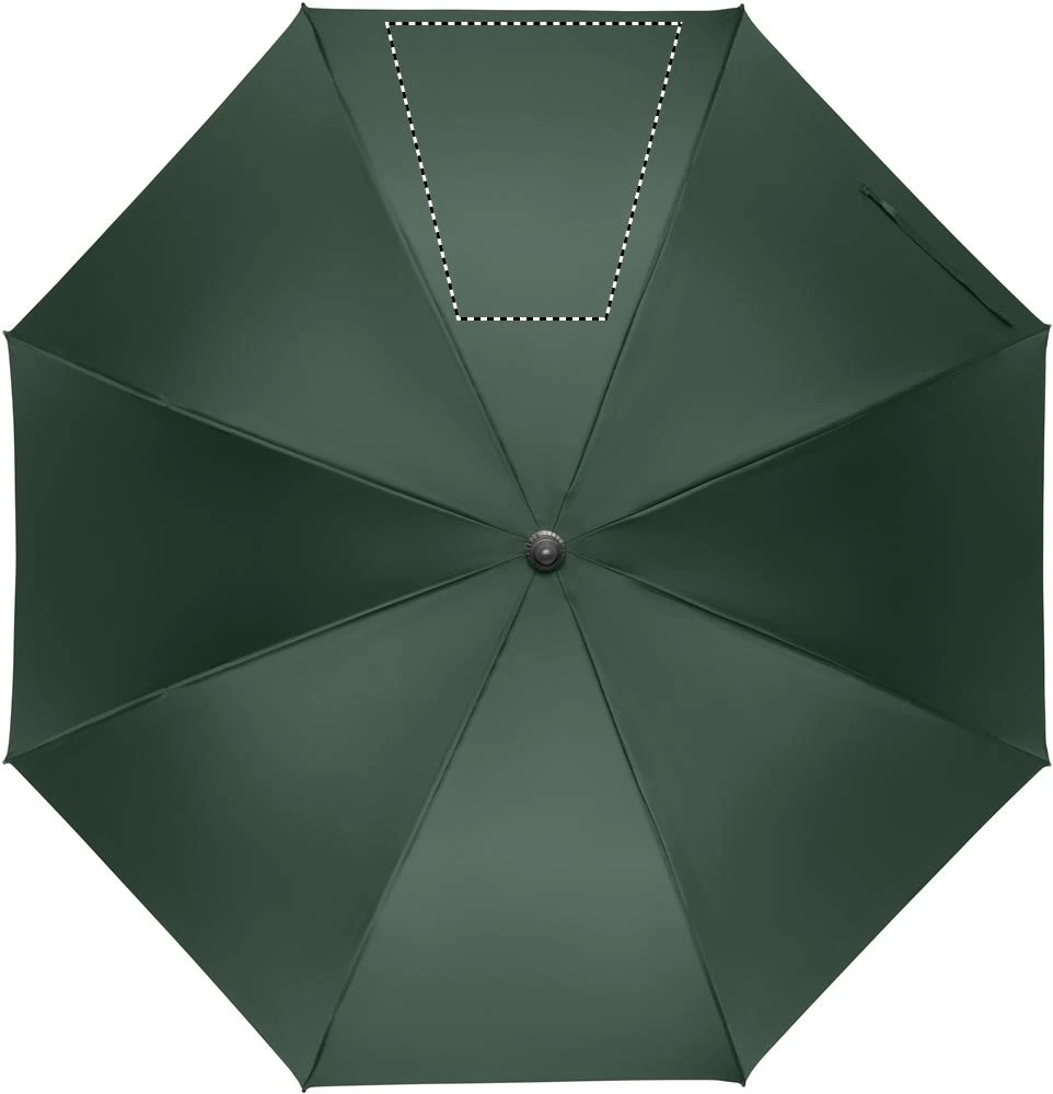 Automatický 27" dáždnik RAYNA – zelená – tlačová plocha – Segment 3