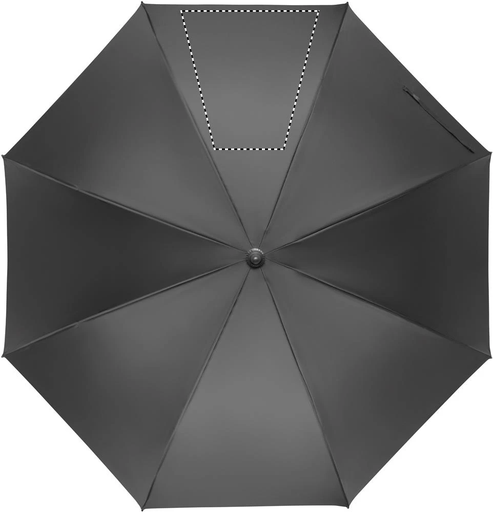 Automatický 27" dáždnik RAYNA – kamenně šedá – tlačová plocha – Segment 3