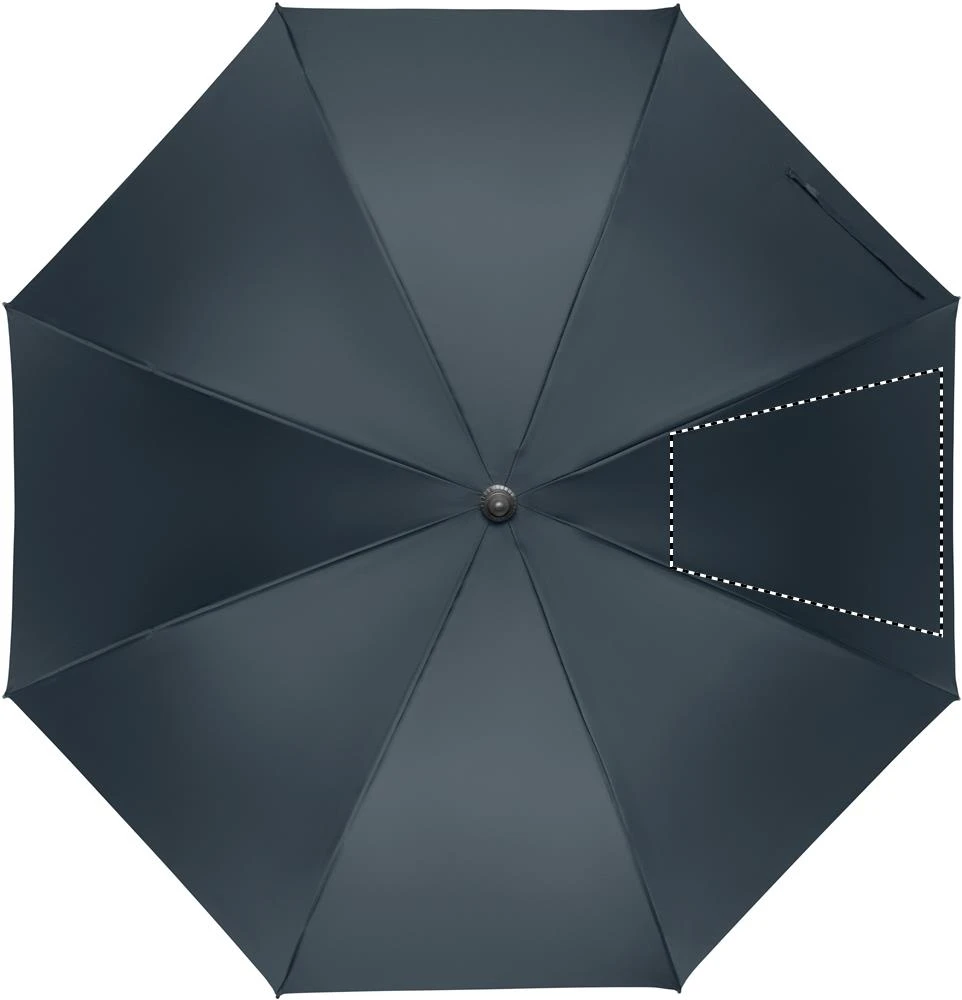 Automatický 27" dáždnik RAYNA – modrá – tlačová plocha – Segment 4