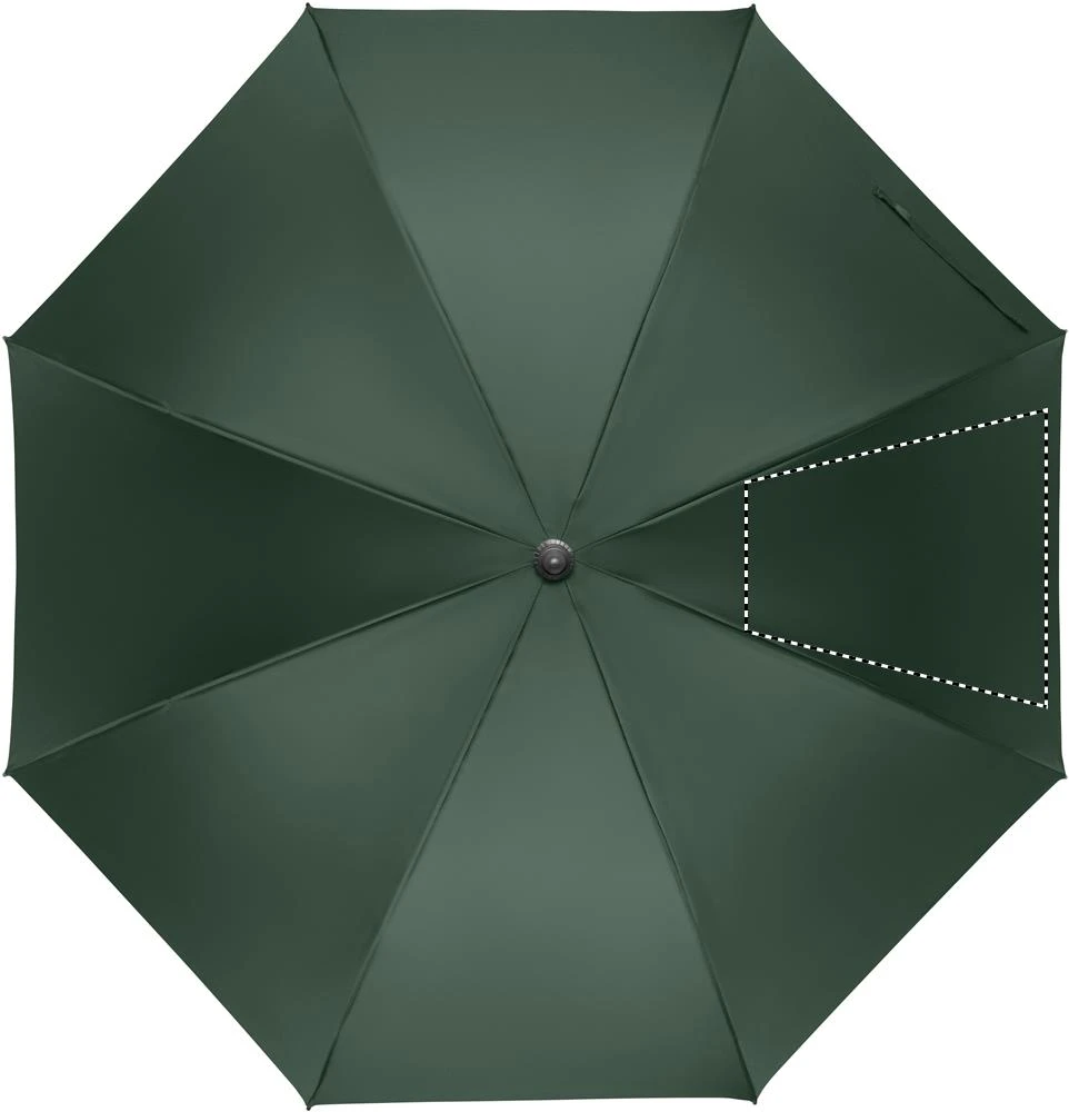 Automatický 27" dáždnik RAYNA – zelená – tlačová plocha – Segment 4
