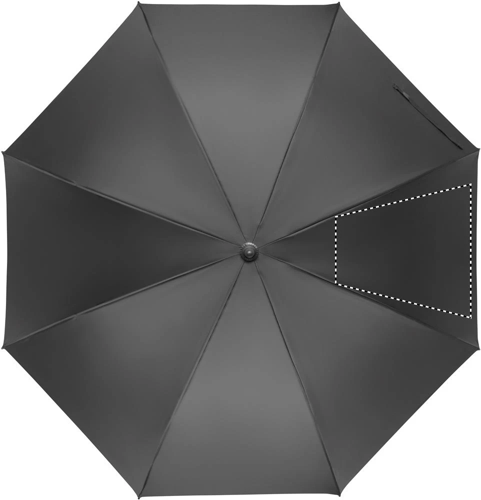 Automatický 27" dáždnik RAYNA – kamenně šedá – tlačová plocha – Segment 4