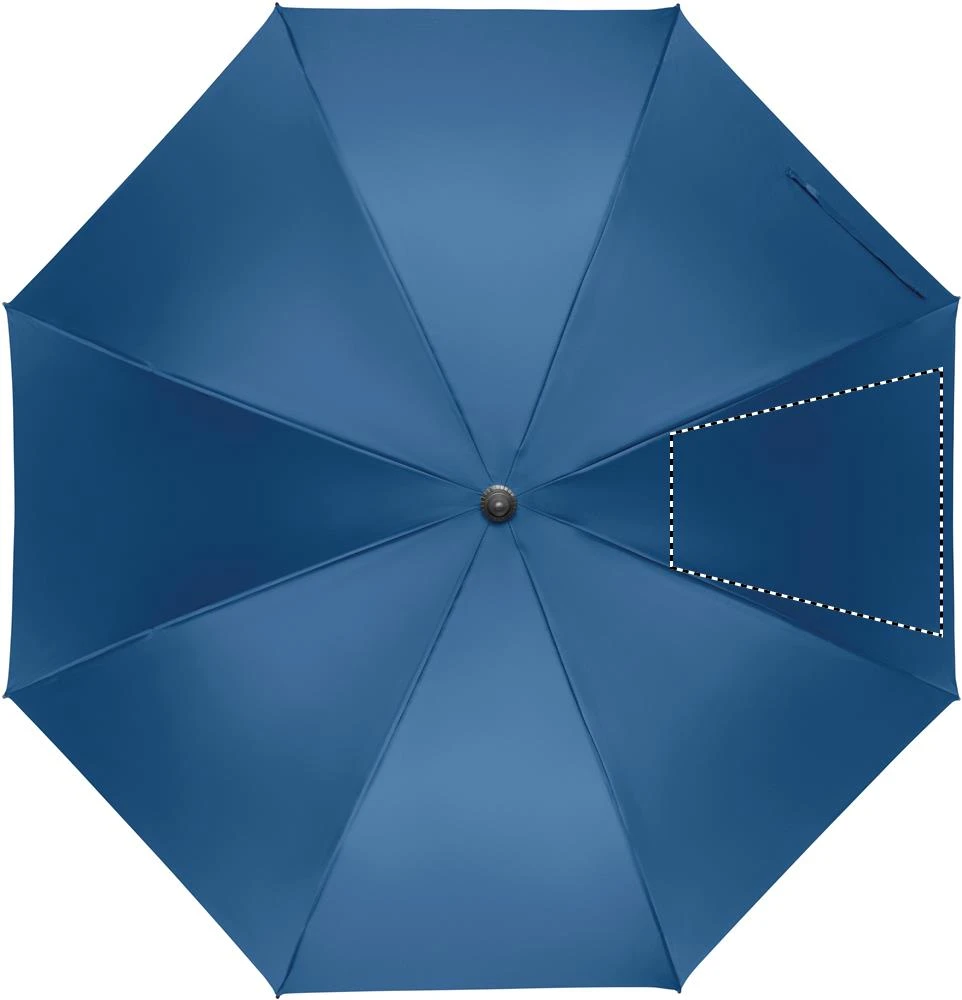 Automatický 27" dáždnik RAYNA – královská modř – tlačová plocha – Segment 4