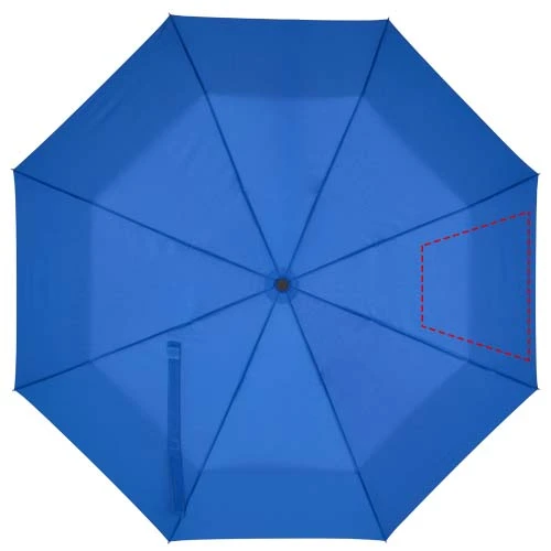 Skladací manuálny dáždnik Aaron 23'' – kráľovská modrá – tlačová plocha – 3. panel