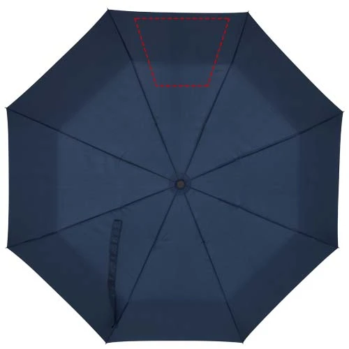 Skladací manuálny dáždnik Aaron 23'' – námornícka modrá – tlačová plocha – 5. panel