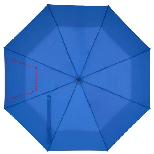Skladací manuálny dáždnik Aaron 23'' – kráľovská modrá – tlačová plocha – 7. panel