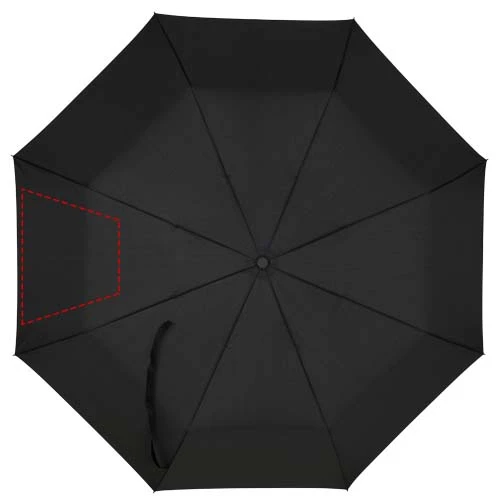 Skladací manuálny dáždnik Aaron 23'' – černá – tlačová plocha – 7. panel