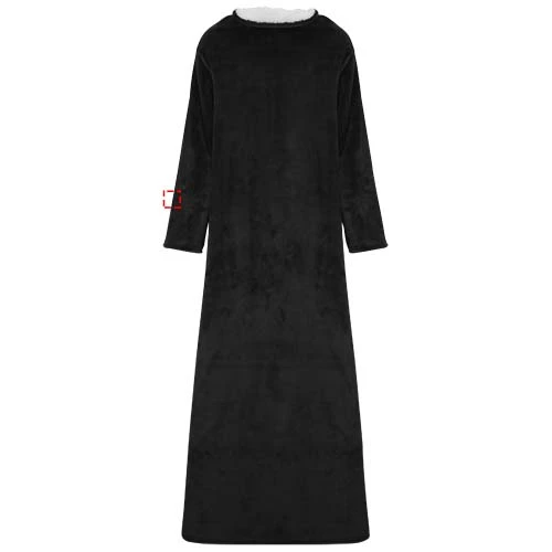 Recyklovaná deka s rukávmi Altura GRS – černá – tlačová plocha – Right sleeve