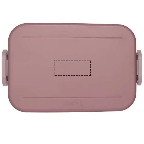 Mepal Take a Break – veľký obedár typu bento, 1500 ml - Mepal – ružová – tlačová plocha – Veko