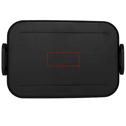 Mepal Take a Break – veľký obedár typu bento, 1500 ml - Mepal – černá – tlačová plocha – Veko
