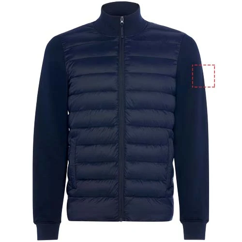 Unisex bunda Vivaro - Roly – námornícka modrá – tlačová plocha – Levý biceps
