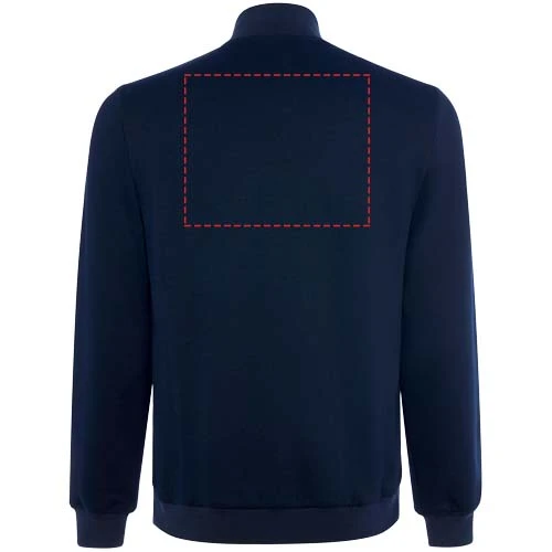 Unisex bunda Vivaro - Roly – námornícka modrá – tlačová plocha – Zadná strana