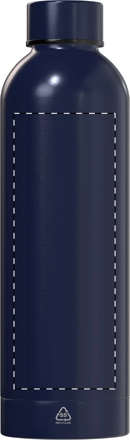 Pumono XL RSS fľaša – dark blue – tlačová plocha – Predná strana