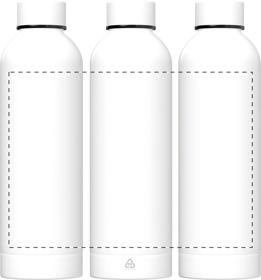 Pumono XL RSS fľaša – white – tlačová plocha – Obal