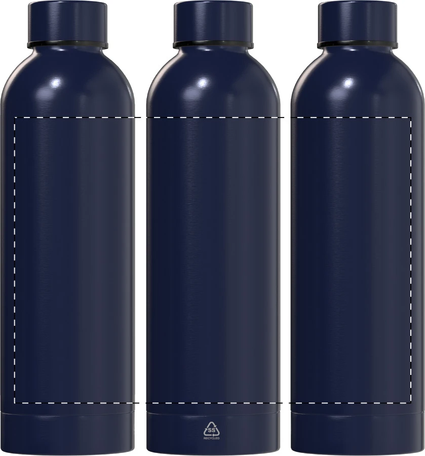 Pumono XL RSS fľaša – dark blue – tlačová plocha – Obal