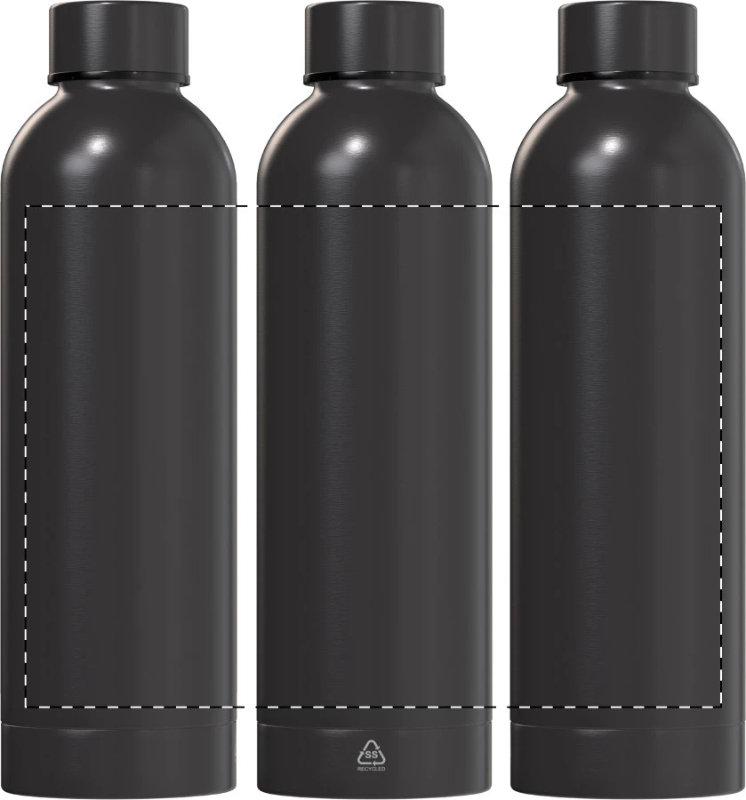 Pumono XL RSS fľaša – dark grey – tlačová plocha – Obal