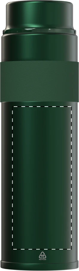Lugula RSS izolovaná fľaša – green – tlačová plocha – Predná strana