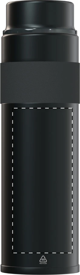 Lugula RSS izolovaná fľaša – dark grey – tlačová plocha – Predná strana