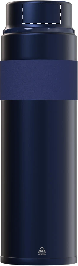 Lugula RSS izolovaná fľaša – dark blue – tlačová plocha – Čiapka - predná strana
