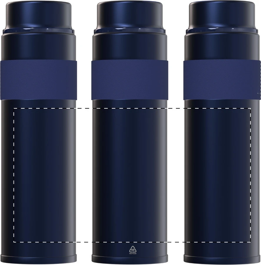 Lugula RSS izolovaná fľaša – dark blue – tlačová plocha – Spodná časť obalu