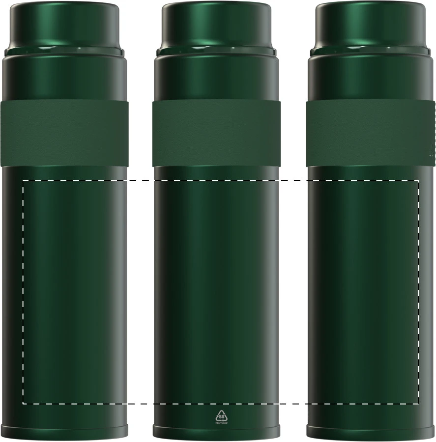 Lugula RSS izolovaná fľaša – green – tlačová plocha – Spodná časť obalu