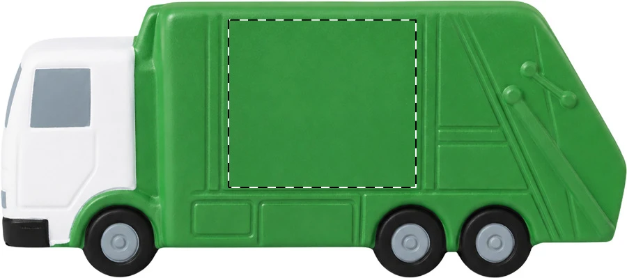 Binbud antistres – green – tlačová plocha – Predná strana
