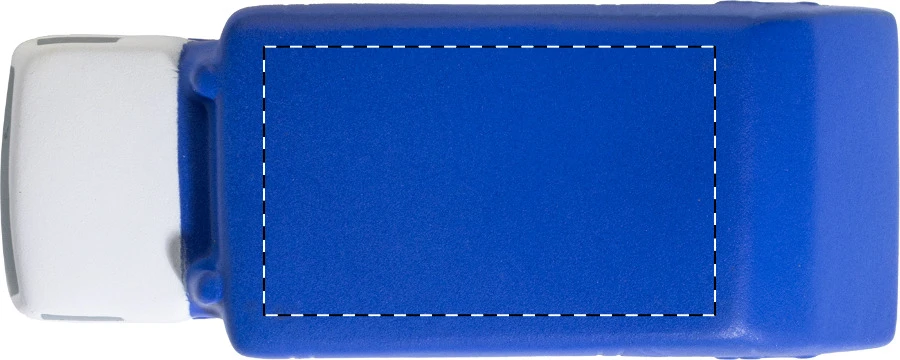 Binbud antistres – blue – tlačová plocha – Vrchná časť