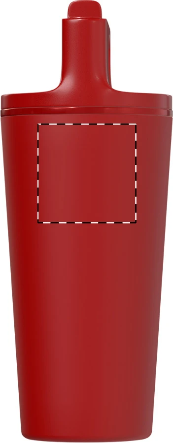 Sippulu termohrnček – red – tlačová plocha – Predná strana