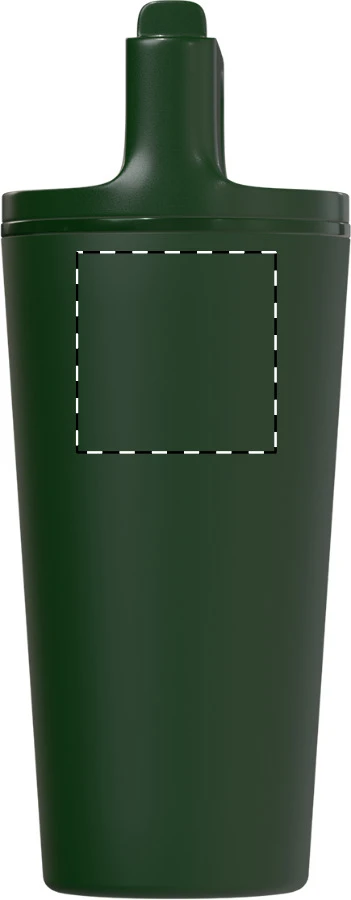 Sippulu termohrnček – green – tlačová plocha – Predná strana