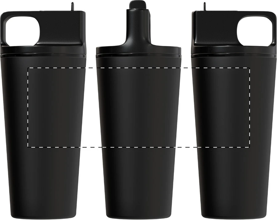 Sippulu termohrnček – čierna – tlačová plocha – Celoplošná potlač – rotačná sieťotlač