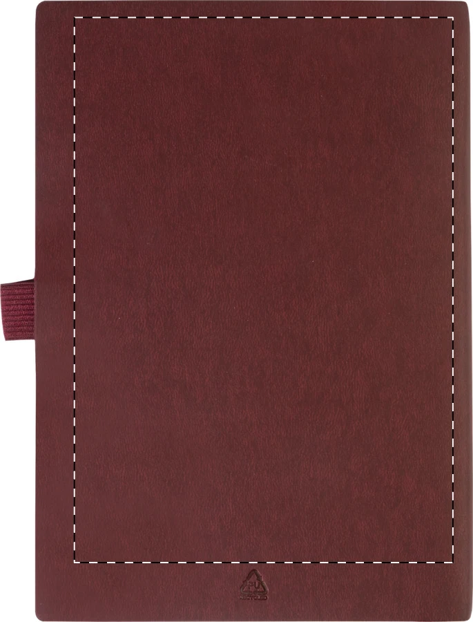 Rozzet sada s blokom – burgundy – tlačová plocha – Zadná strana