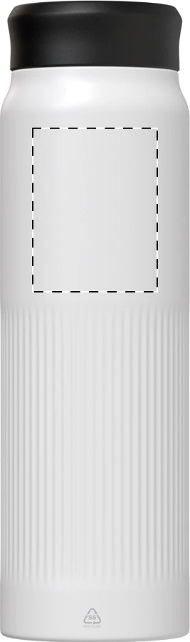 Nuptse RSS izolovaná fľaša – white – tlačová plocha – Predná strana