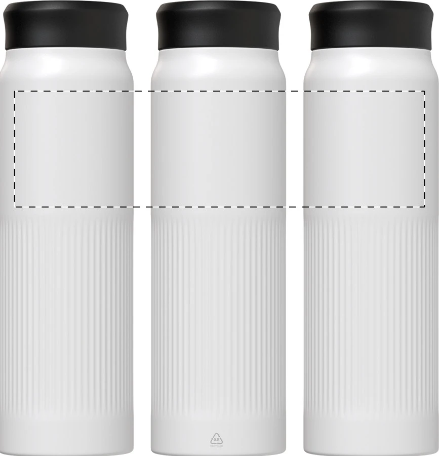 Nuptse RSS izolovaná fľaša – white – tlačová plocha – Obal