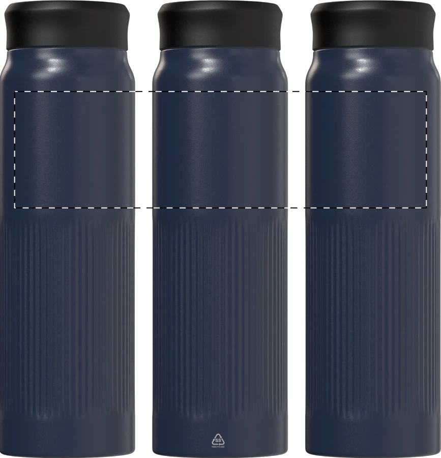 Nuptse RSS izolovaná fľaša – dark blue – tlačová plocha – Obal