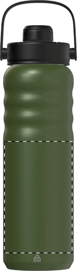 Chamlang RSS izolovaná fľaša – green – tlačová plocha – Predná strana