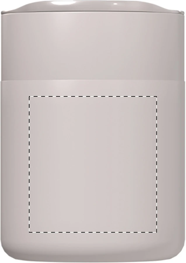 Sipicon cestovný kelímok – natural – tlačová plocha – Predná strana