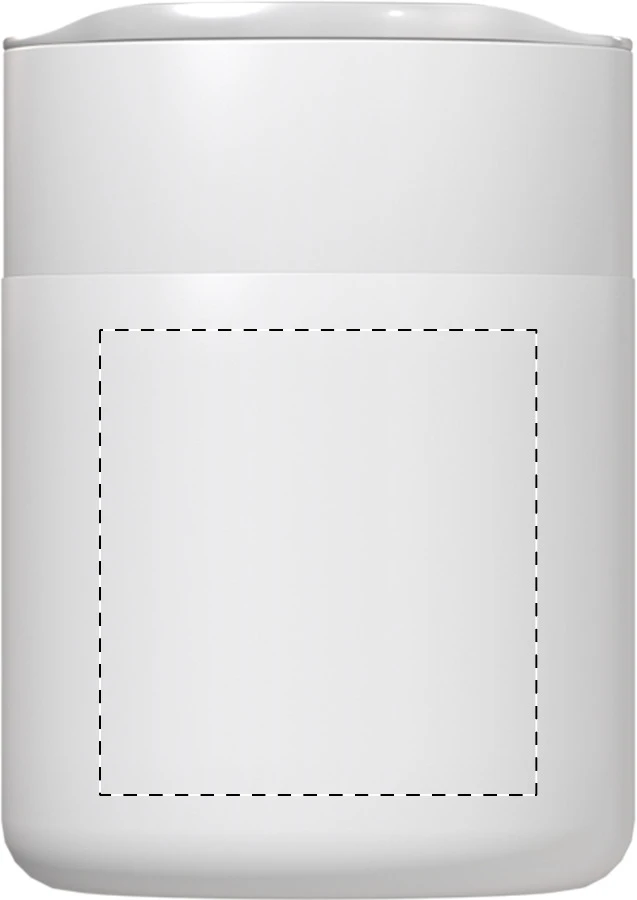 Sipicon cestovný kelímok – white – tlačová plocha – Predná strana