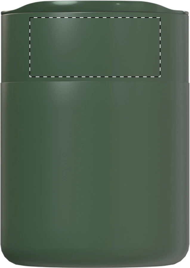 Sipicon cestovný kelímok – green – tlačová plocha – Predná strana - vrchná časť