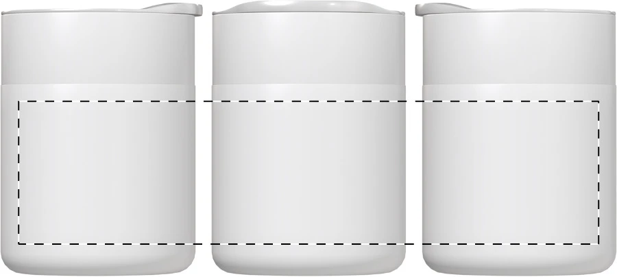 Sipicon cestovný kelímok – white – tlačová plocha – Obal