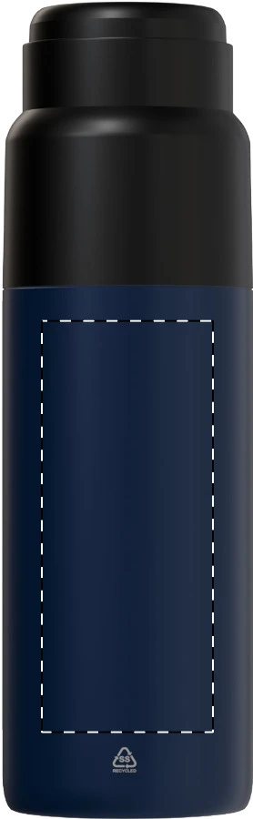 Atera darčeková sada – blue – tlačová plocha – Fľaša - predná strana