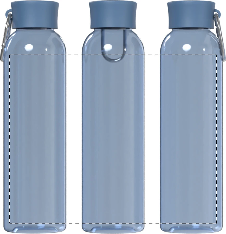 Pembus RPET fľaša – blue – tlačová plocha – Obal