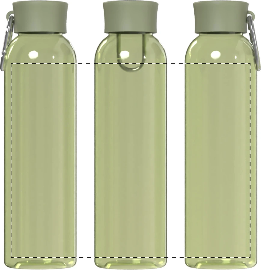 Pembus RPET fľaša – green – tlačová plocha – Obal