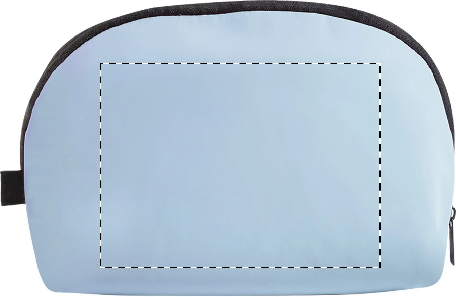 Pluum RPU kozmetická taštička – light blue – tlačová plocha – Zadná strana