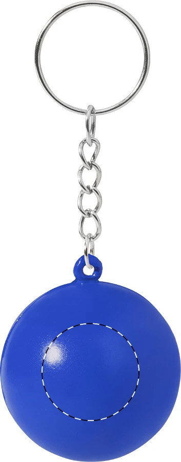 Relixa Fob antistres s príveskom na kľúče – blue – tlačová plocha – Predná strana