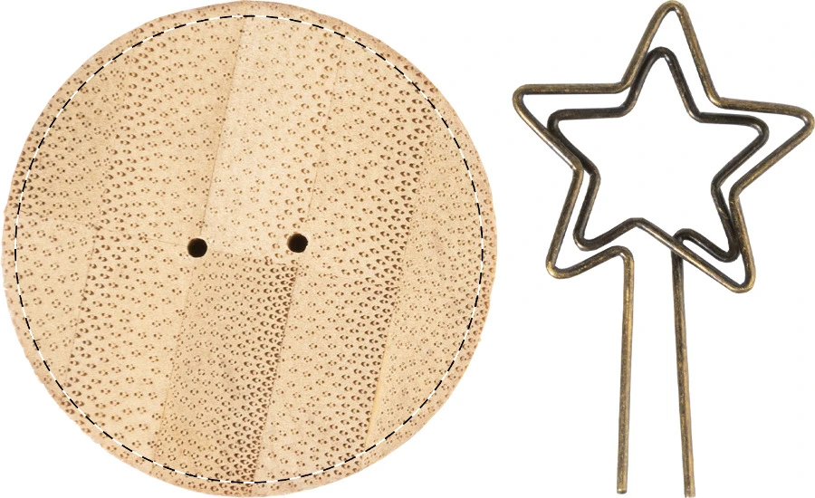 Skognot vianočný klip, stromček – natural – tlačová plocha – Vrchná časť